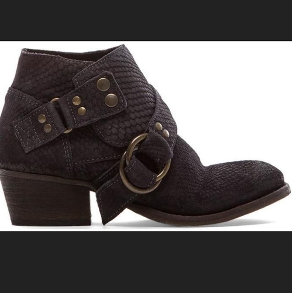 Free People Tortuga Leather Buckle Ankle Boots - Picture 3 of 15